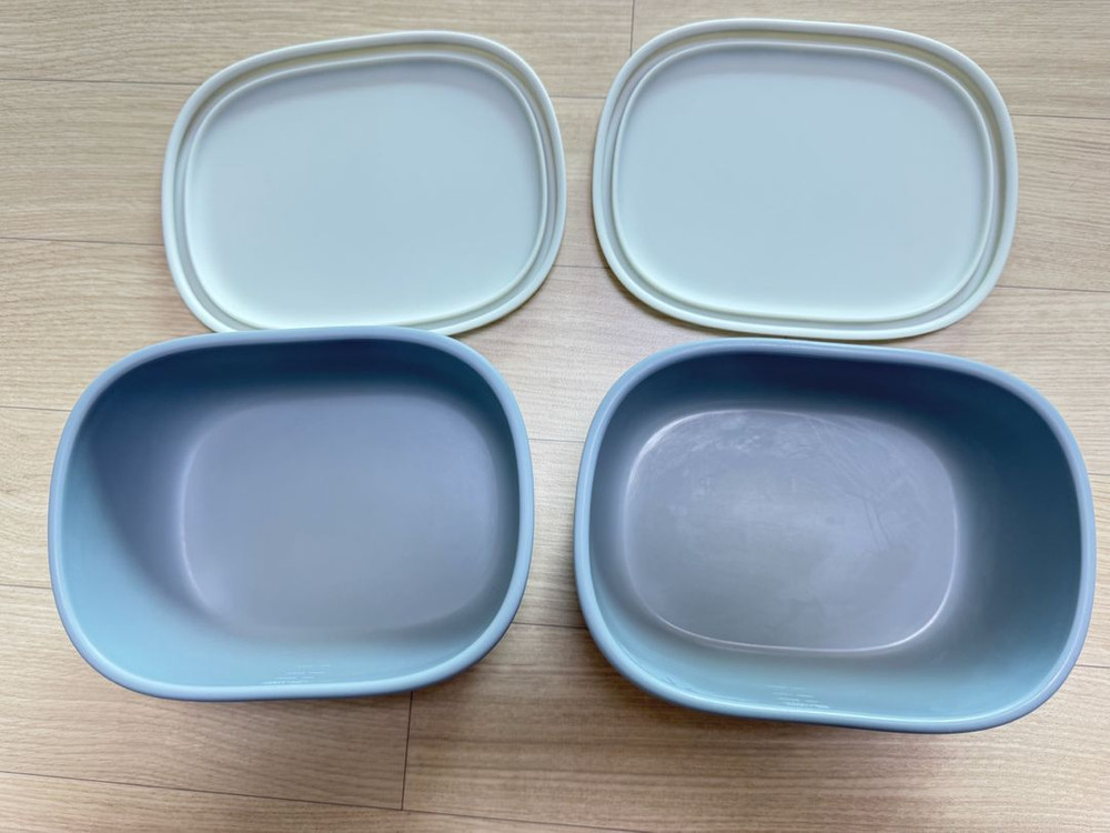 리브야 국산 실리콘 샐러드 도시락 보관 용기 통 그릇--2