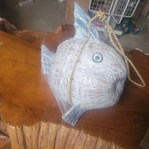 나무 복어장식품 이미지