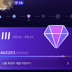 틱톡 후원레벨 판매(29 달성가능) 이미지