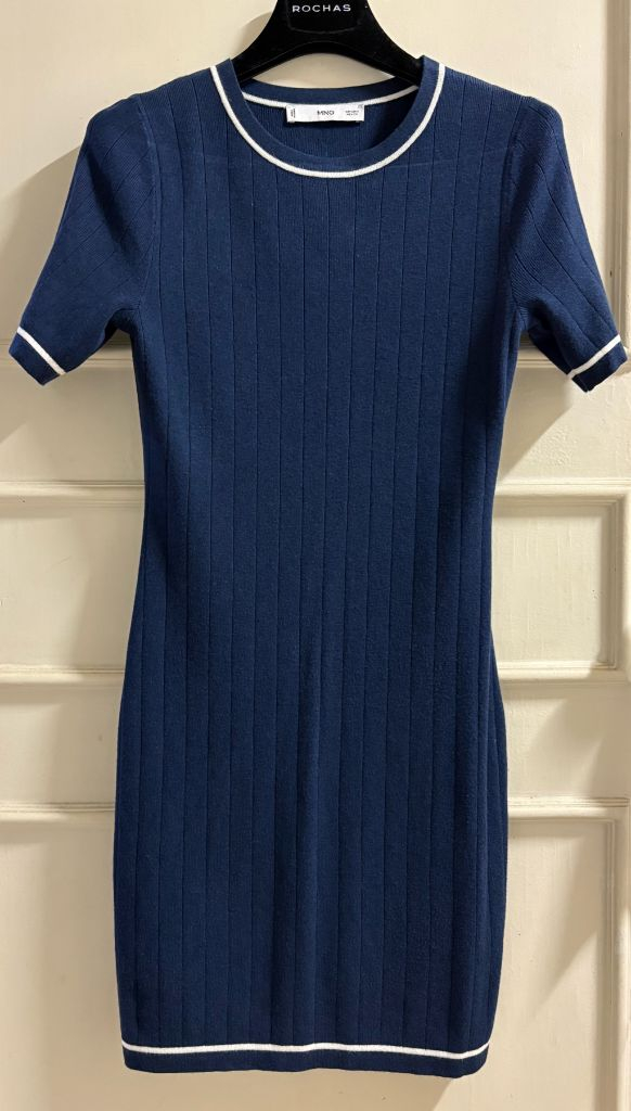 MNG 네이비 니트 미니 원피스 이미지