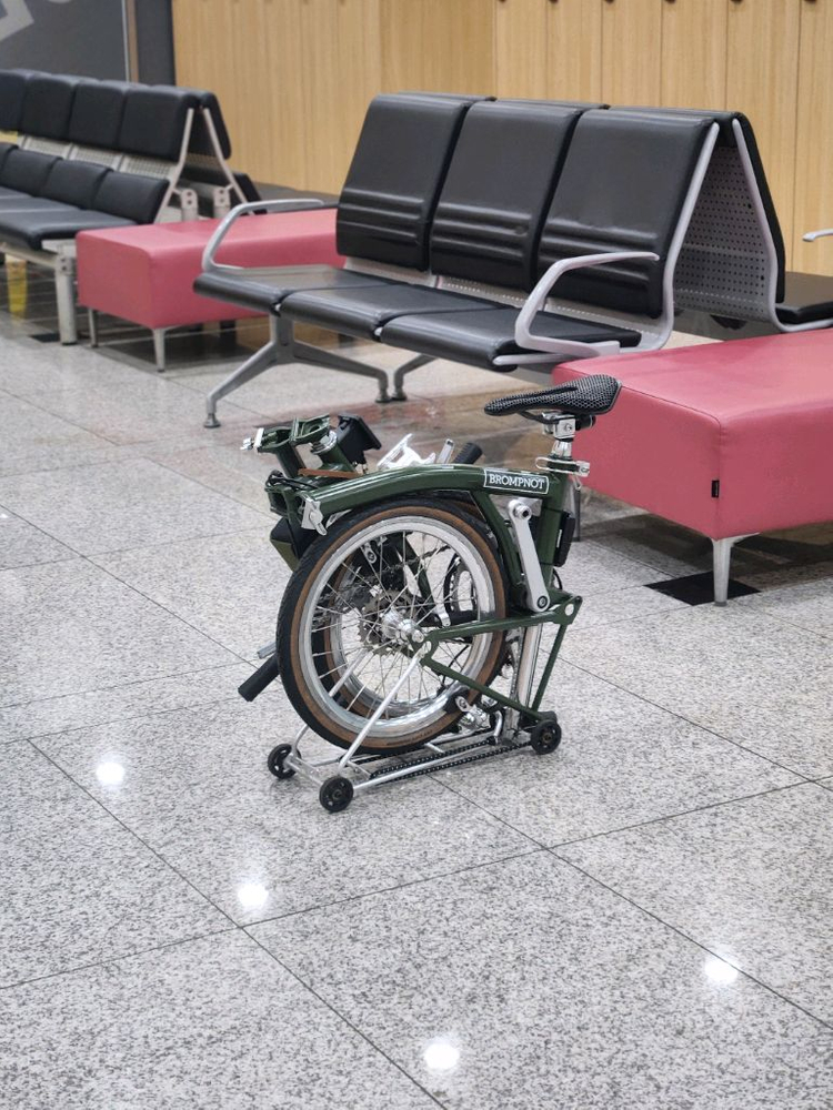 바이크스 시티 미니벨로 유사브롬톤 트라이폴드 자전거 팝니다 이미지