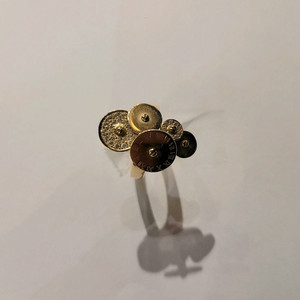 여성)14k 원형5p펜던트 링반지