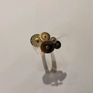 여성)14k 원형5p펜던트 링반지