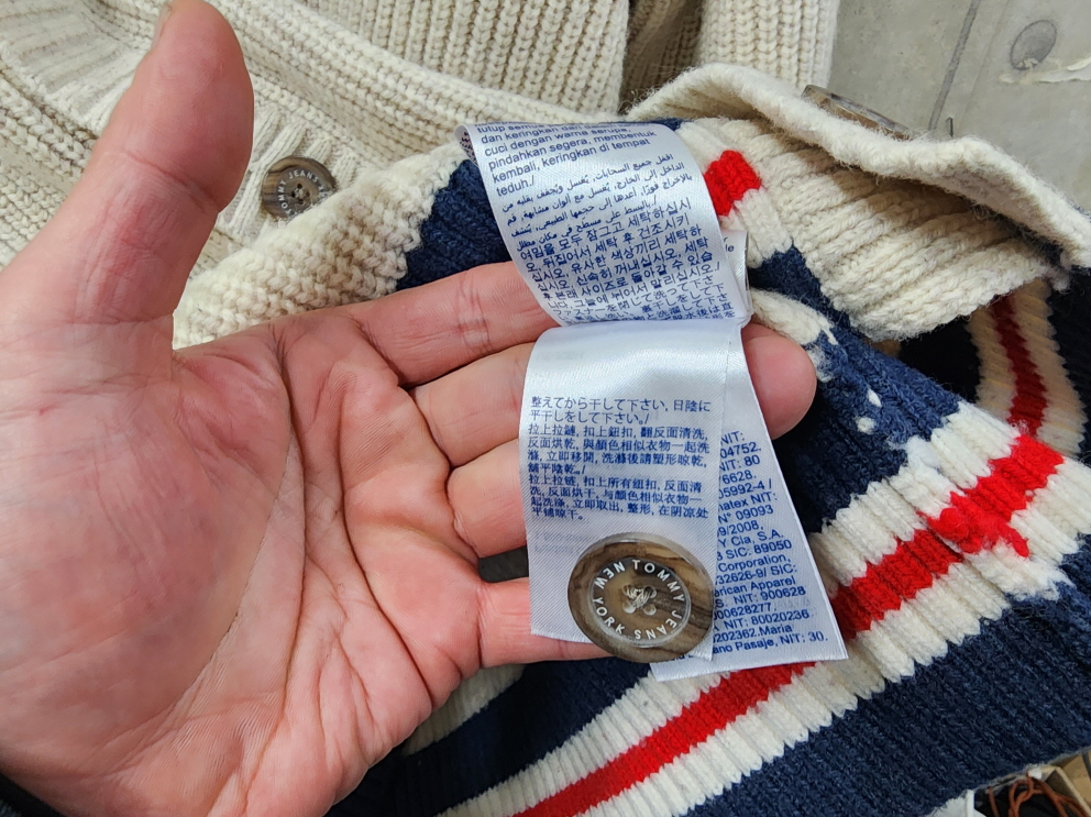 (L)타미진스 정품 남성 캐주얼 니트 가디건/100/상태우수--5