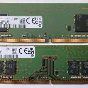 삼성 DDR4 3200 16GB 메모리 8GB 2개 세트