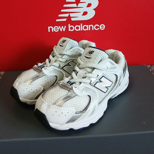 뉴발란스키즈530 화이트스틸 160운동화 거의새거