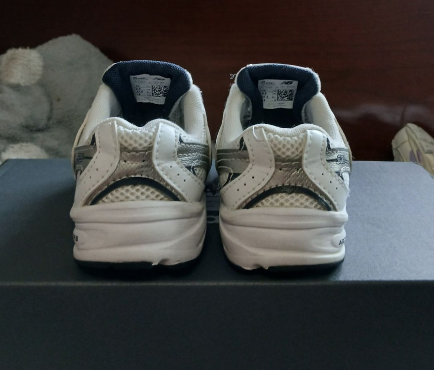 뉴발란스키즈530 화이트스틸 160운동화 거의새거--3