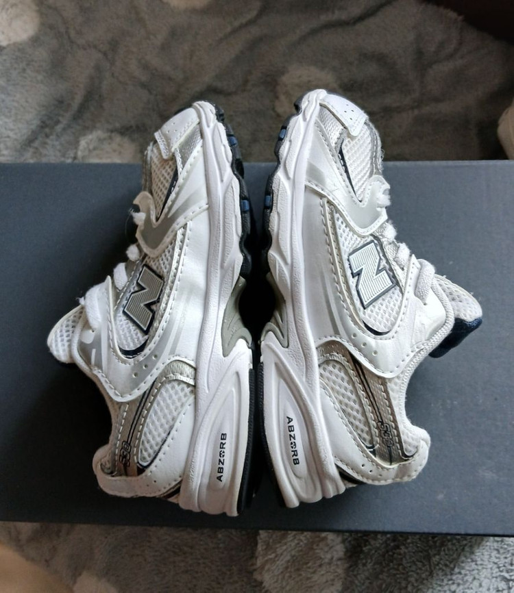 뉴발란스키즈530 화이트스틸 160운동화 거의새거--5