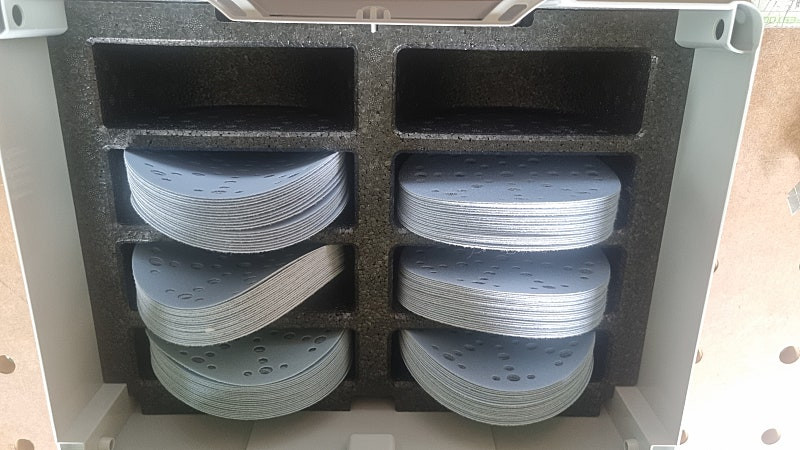 페스툴 샌드 페이퍼 샌딩용품 시스테이너³ D150 GR SYS Granat 페이퍼 포함 이미지