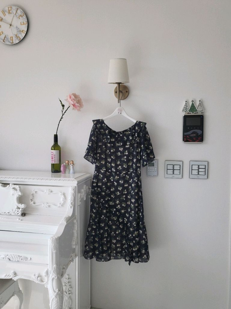 지고트 플로랄 원피스 (반택포)--2