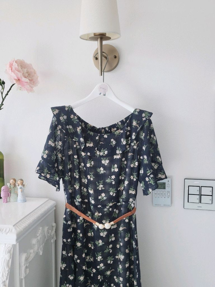 지고트 플로랄 원피스 (반택포)--3