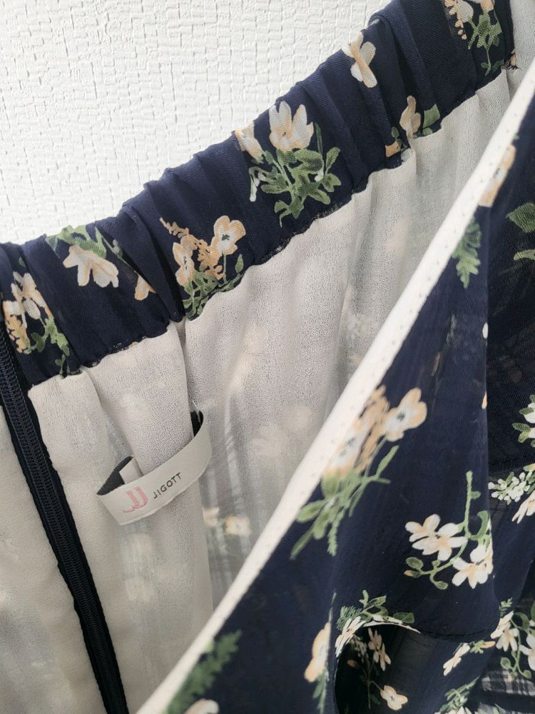 지고트 플로랄 원피스 (반택포)--5