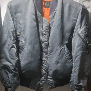 빈티지 페인팅 MA-1 항공 자켓