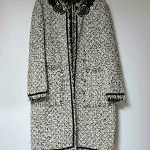 정가 300만원 이상! 지암바티스타 발리 GIAMBATTISTA VALLI 장식 트위드 코트 자켓 (42)