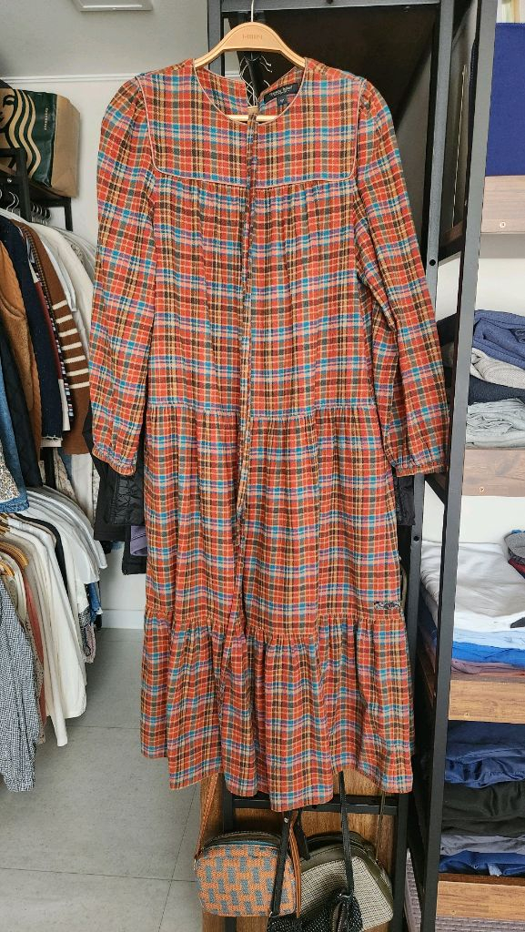 써스데이아일랜드 체크 원피스 이미지