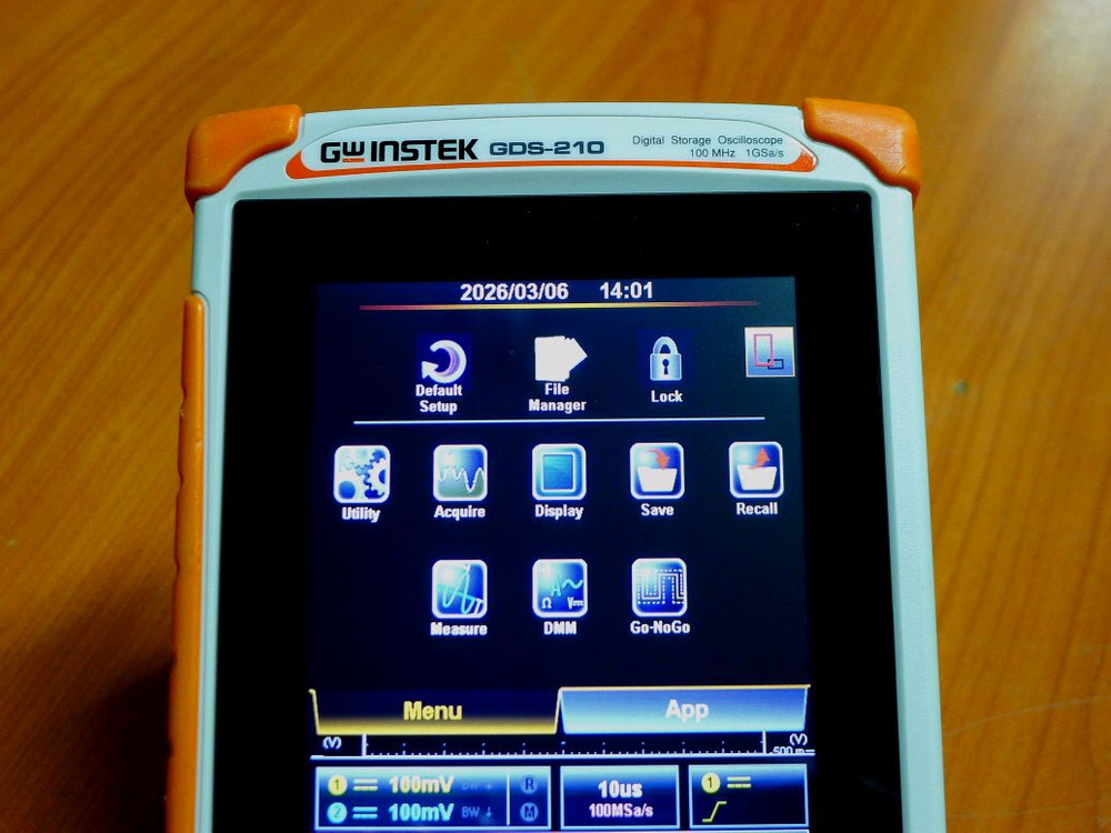 GWinstek GDS-210 휴대용 오실로스코프+멀티미터 Gwinstek GDS210 스코프미터, 휴대용오실로스코 이미지