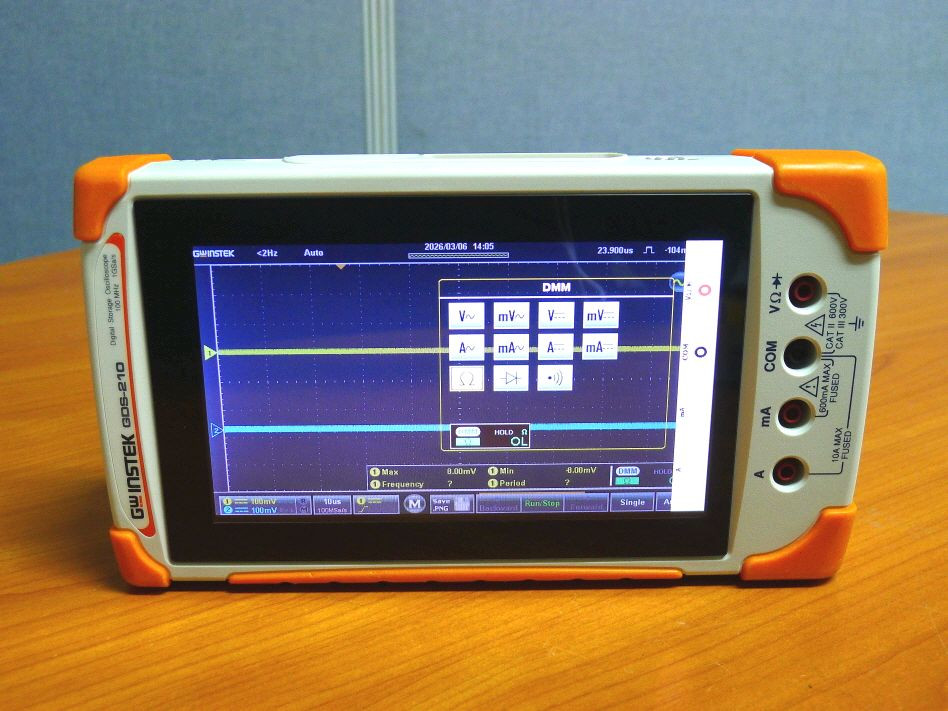 GWinstek GDS-210 휴대용 오실로스코프+멀티미터 Gwinstek GDS210 스코프미터, 휴대용오실로스코 이미지
