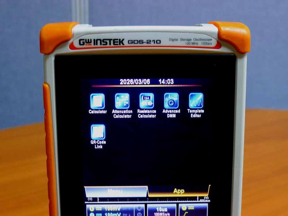 GWinstek GDS-210 휴대용 오실로스코프+멀티미터 Gwinstek GDS210 스코프미터, 휴대용오실로스코 이미지
