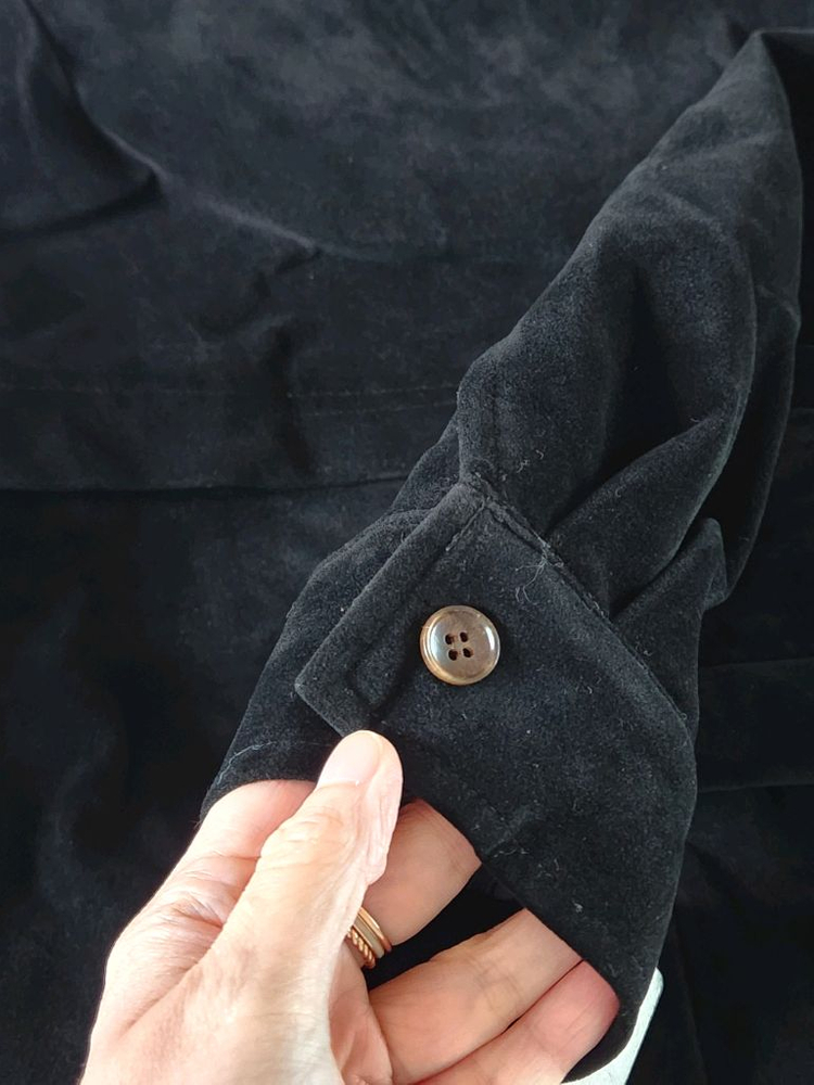 (새상품) 스웨이드 블루종 봄버 자켓 블랙컬러 이미지