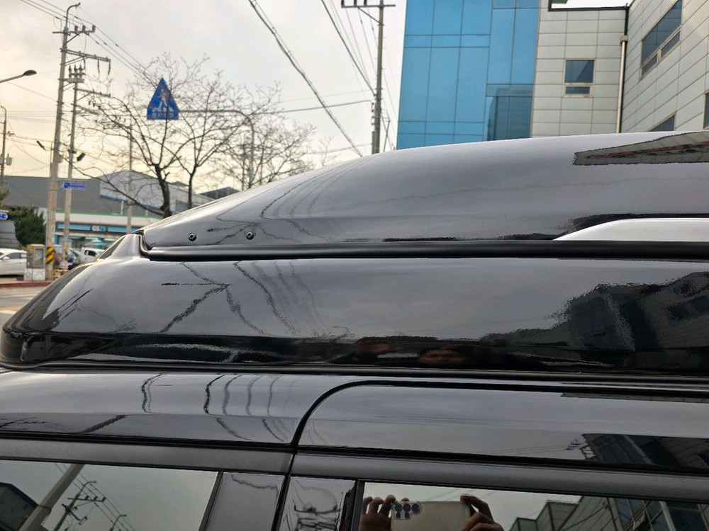 카니발ka4 린드메이드frp 루프박스 블랙 팝니다--3