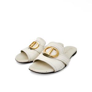 [36] 크리스찬 디올 여성 30 몽테인 몽테뉴 뮬 슬리퍼 아이보리 이미지