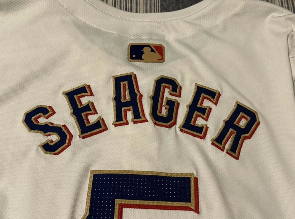 mlb 텍사스레인저스 코리시거 월드시리즈 우승 어센틱 유니폼--6