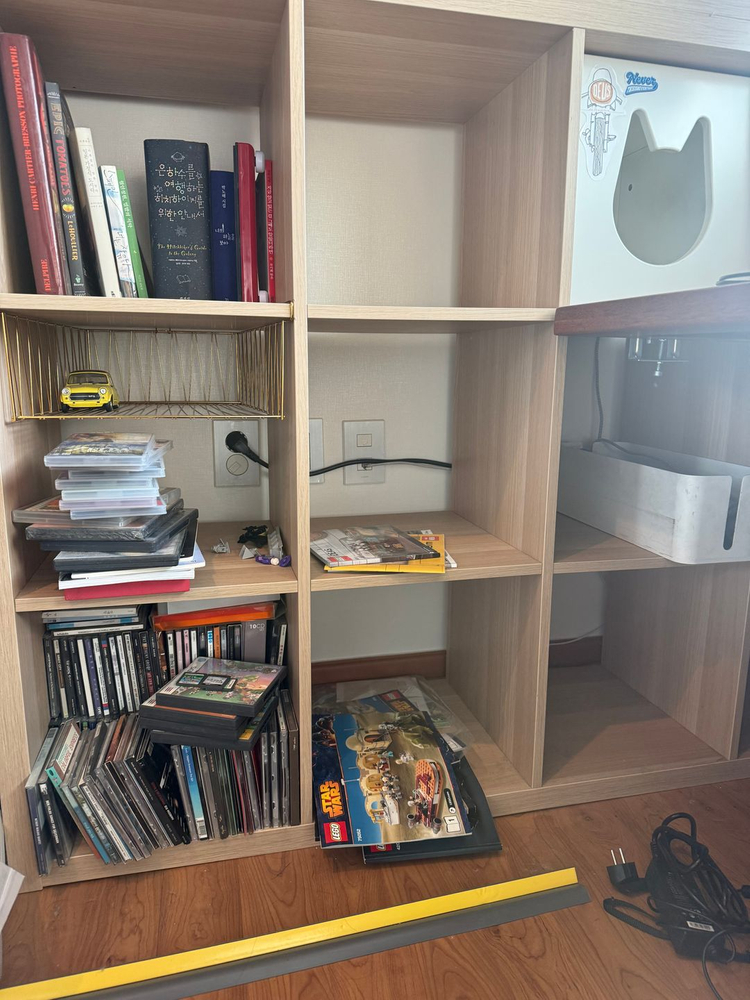 [이케아 정품] 칼락스(KALLAX) 3x4 선반장 - 화이트스테인 참나무무늬 (상태최상) 이미지