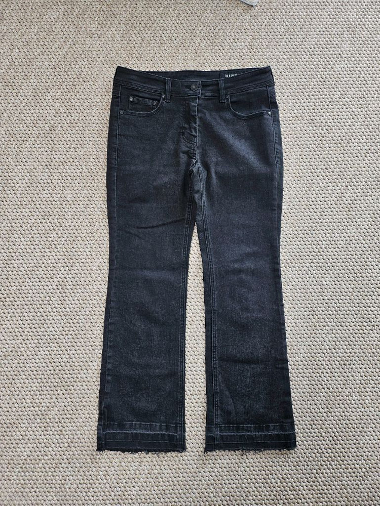 MINE 블랙 부츠컷 데님 64 55사이즈--1