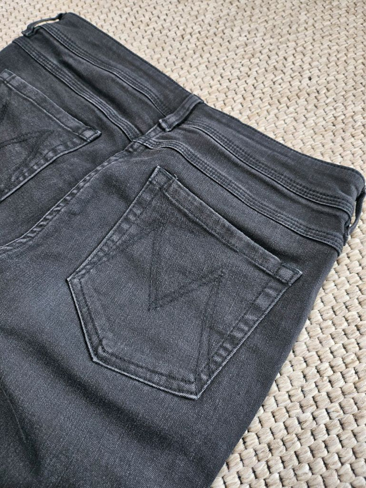 MINE 블랙 부츠컷 데님 64 55사이즈--3