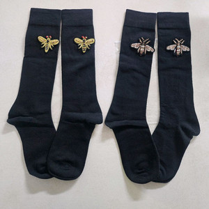 큐빅꿀벌와펜장식 중목~ 니삭스양말 새상품 이미지