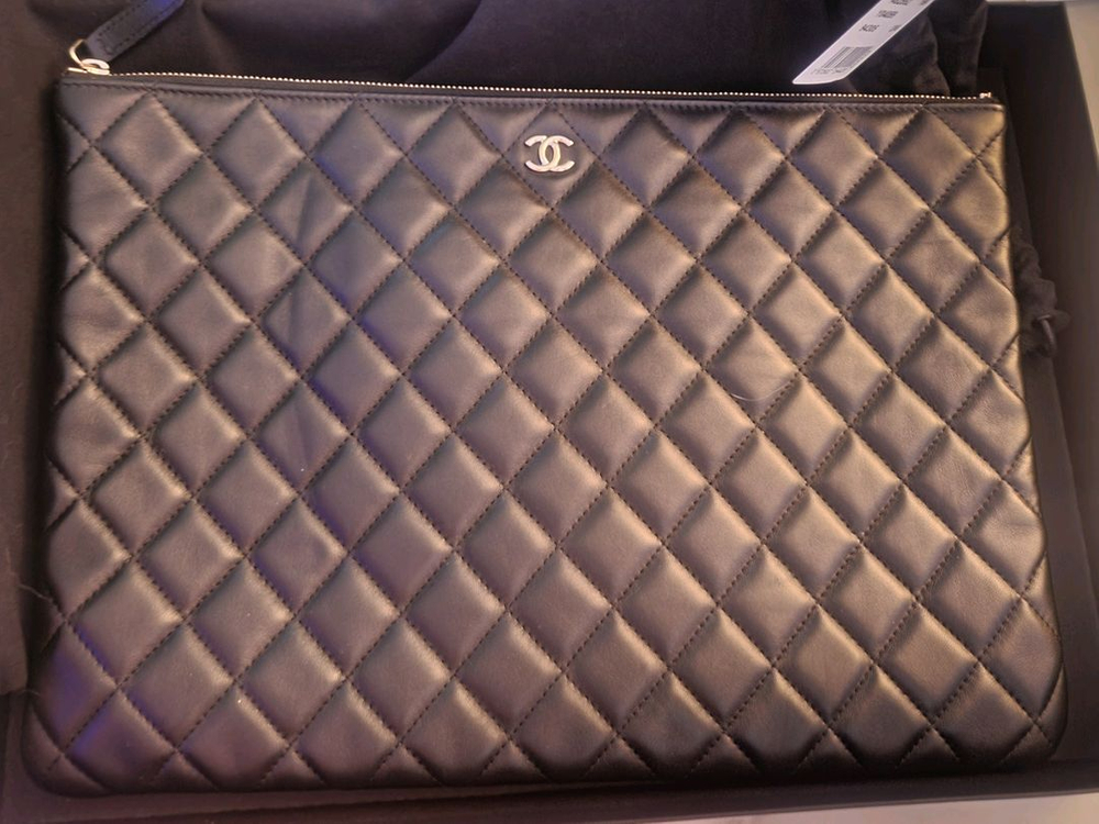 정품 샤넬 클러치 라지--2