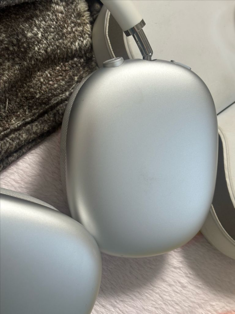 애플 에어팟 맥스 실버+니트 커버--2