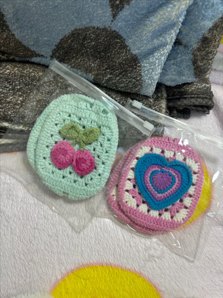 애플 에어팟 맥스 실버+니트 커버--4