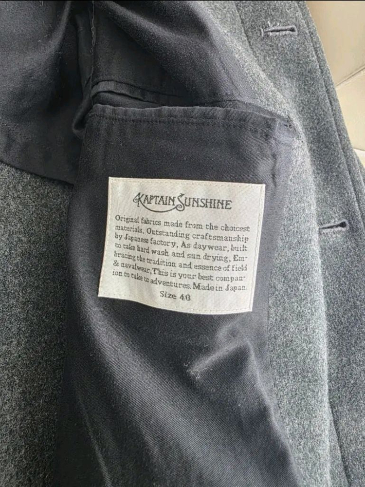 [40] 21FW 캡틴선샤인 트래블러 발마칸 코트 다크그레이--6
