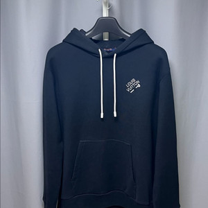 [정품] XL 루이비통 엠브로이더드 시그니처 후드티 블랙 이미지