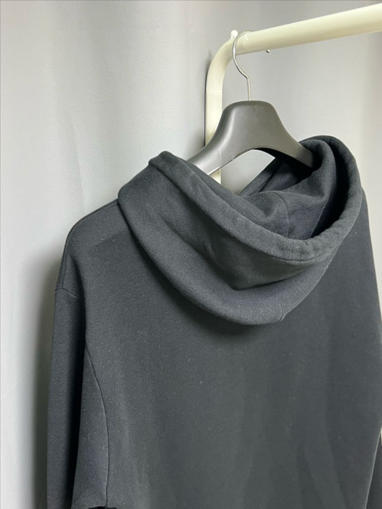 [정품] XL 루이비통 엠브로이더드 시그니처 후드티 블랙 이미지