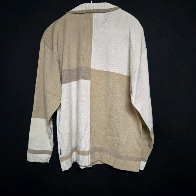 로맨틱크라운 콘트라스트 니트 폴로 베이지(S사이즈) 이미지