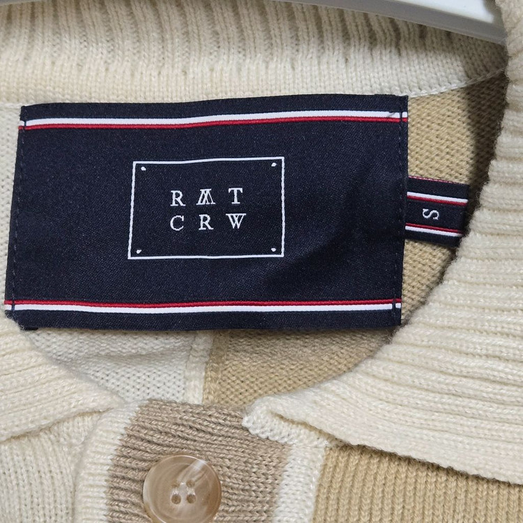 로맨틱크라운 콘트라스트 니트 폴로 베이지(S사이즈) 이미지