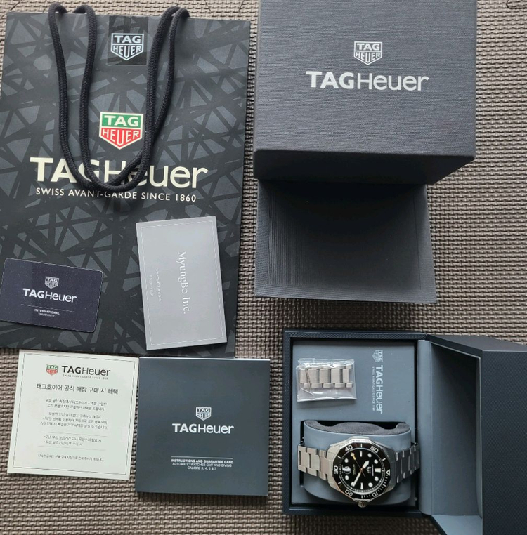 [태그호이어] 아쿠아레이서 프로패셔널300 오토매틱 블랙--7