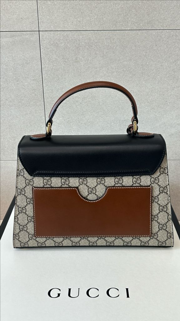 구찌 GG 수프림 패드락 탑핸들 토트 숄더백 453188 이미지