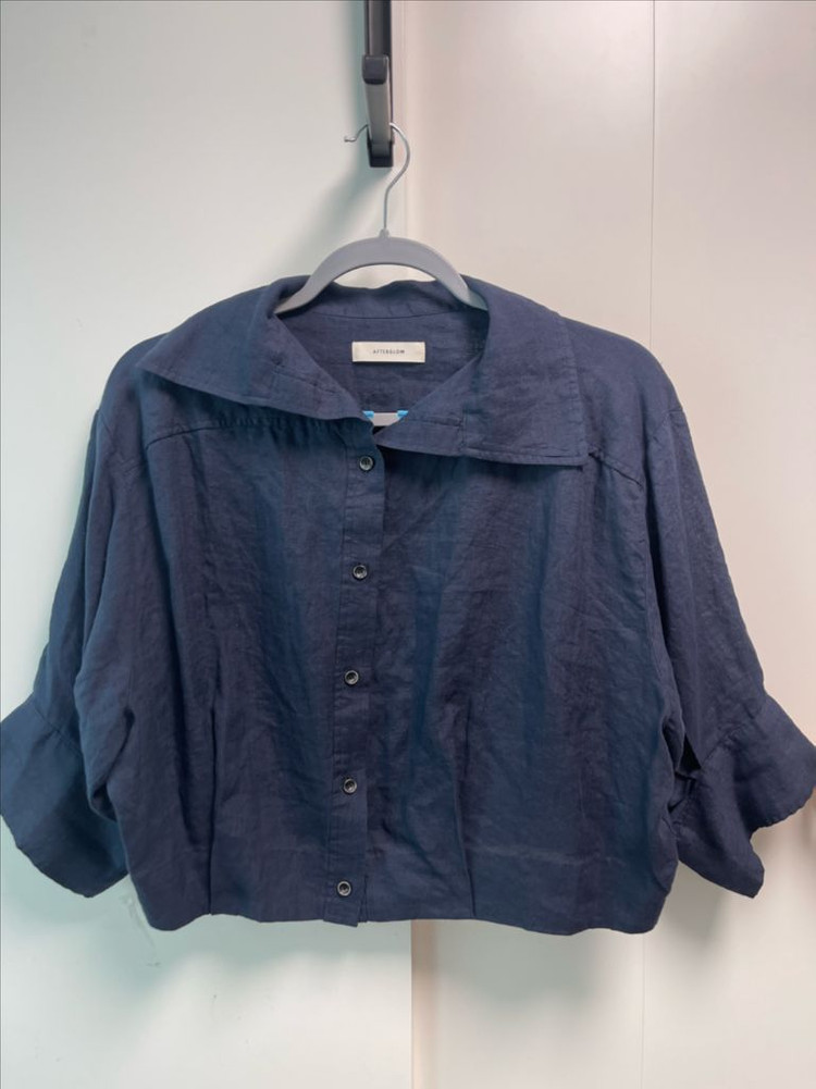 애프터글로우 언발 시스 셔츠 네이비 프리사이즈 이미지