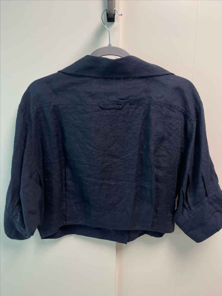 애프터글로우 언발 시스 셔츠 네이비 프리사이즈 이미지