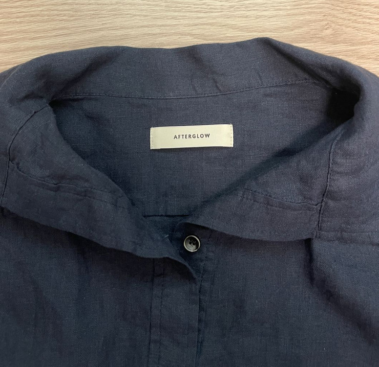 애프터글로우 언발 시스 셔츠 네이비 프리사이즈 이미지