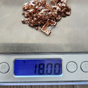 14k 로즈골드 팔찌