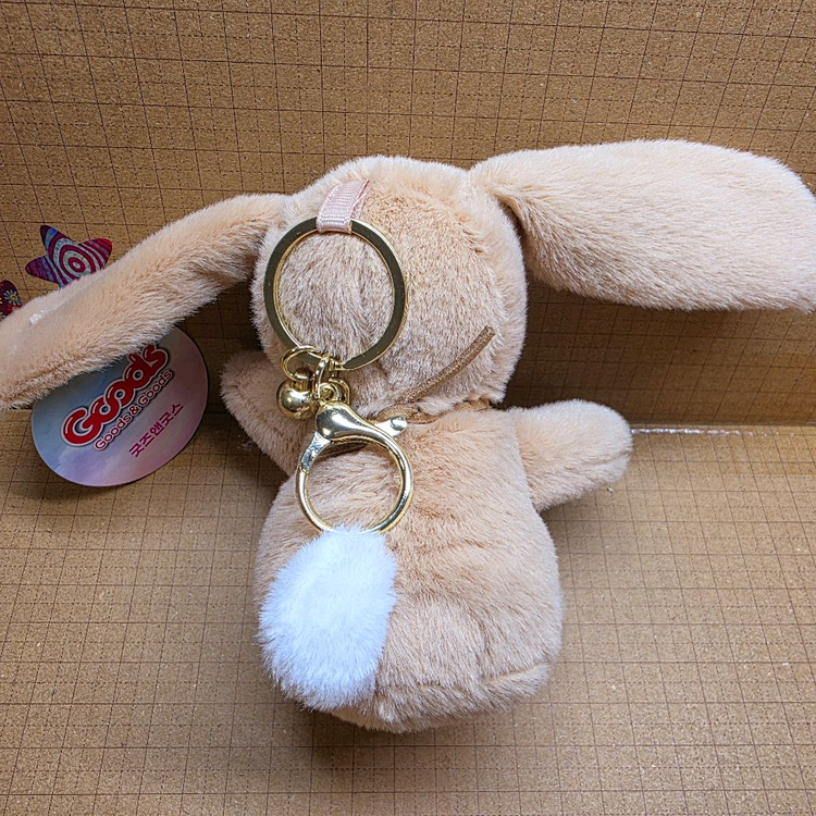 브라운 토끼인형 키링 새상품--4