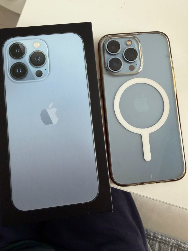 미국 아이폰 13프로 시에라 블루 128기가 이미지