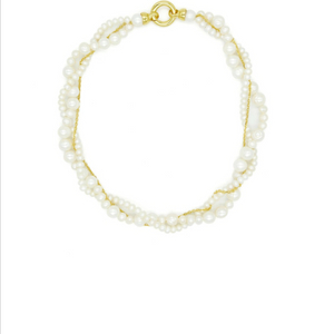 (새상품) Bittersweet 비터스윗 헤드투토 진주 펄 목걸이