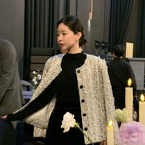 바이씨니 프리미엄 트위드 자켓 프리사이즈