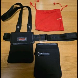 발리 블랙 벨트백 세트