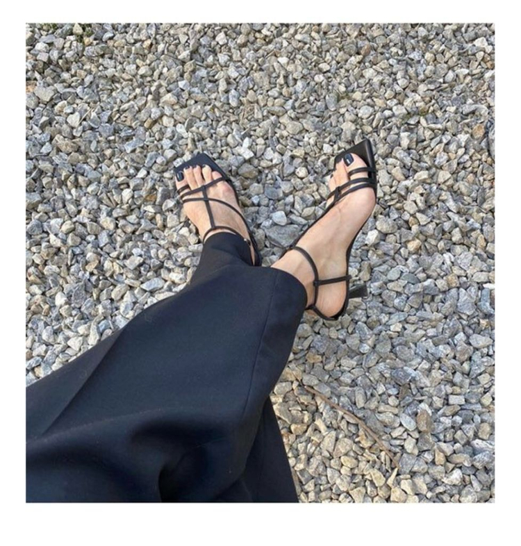 블랑수블랑 Didie Sandals Leather Black 250--2